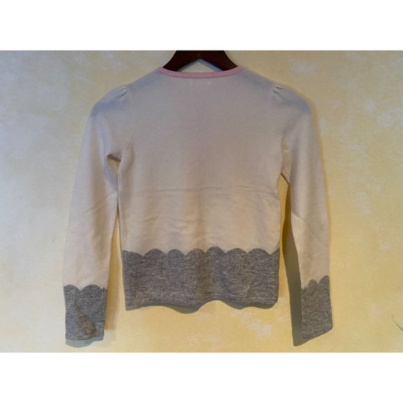 Girls Size 12Y Nicholas & Bears Pink Bows 100% Cashmere Cardigan Sweater - Picture 4 of 4